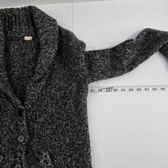 J.Crew Cardigan cable knit 100% wool sweater S womens gray 6819 - Picture 4 of 9